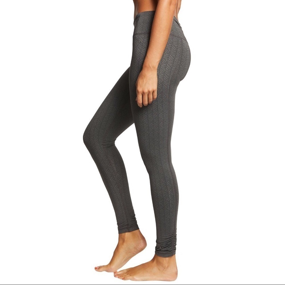 🦋 NEW PRANA Gray Misty Yoga Leggings Herringbone XS Workout Yoga Athletic